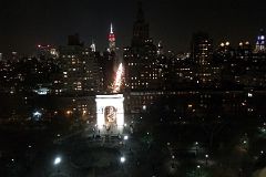 30 New York Washington Square Park With Fifth Avenue And Empire State Building Behind At Night From NYU.jpg